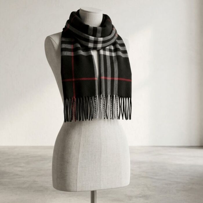 Maxi Bufanda Mujer Rojo y negro - Imagen 3