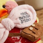 Peluche de Patitos Lalafan lazo Rosa - Imagen 2