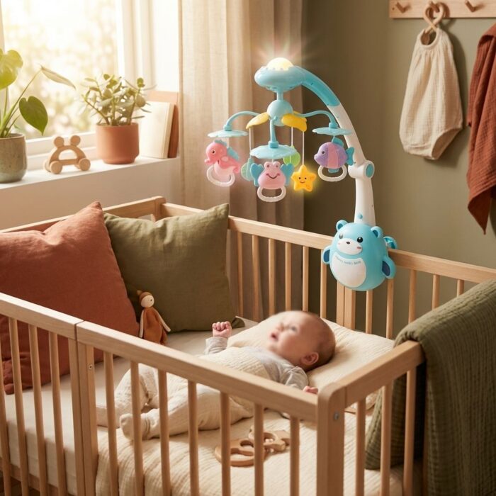 Sonajero para Cunas de Bebé Celeste - Imagen 2