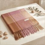Maxi Bufanda Mujer Marron y Morado - Imagen 3