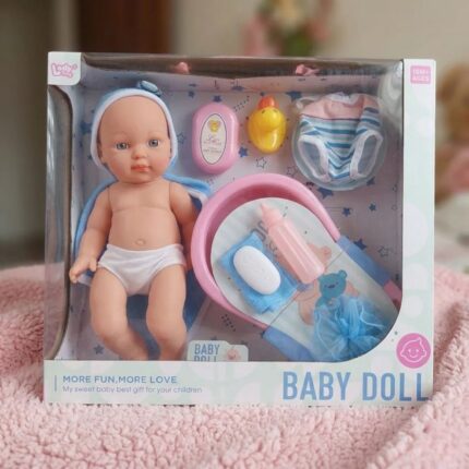 Baby Doll Baño + Set de baño Bebé