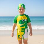 Ropa de Baño para Niño UV Dinosaurio Verde Oscuro - Imagen 2