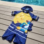 Ropa de Baño para Niño UV Azul en Moto