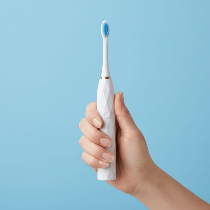 Cepillo de Diente Eléctrico Blanco con Repuesto con Cable - Imagen 3