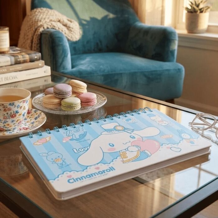 Libreta de Conejito kawaii - Celeste y Blanco - Imagen 3