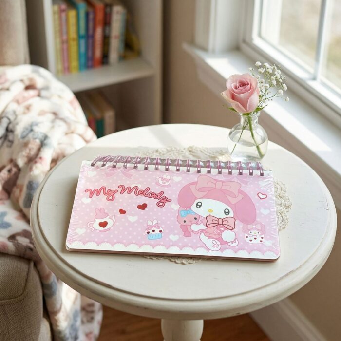 Libreta de Conejito kawaii - Rosado y Blanco - Imagen 3