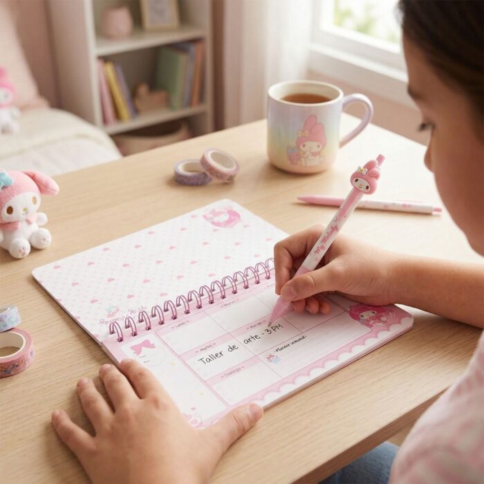 Libreta de Conejito kawaii - Rosado y Blanco - Imagen 4