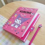 Cuaderno con Separador Gatita Fucsia Cuadriculado - Imagen 3