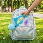 Libreta de Peluche Unicornio Celeste Rayado - Imagen 4