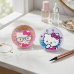 Pack de 2 Espejos de Mano Gatita Rosa Con Lentes y Lavanda