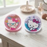 Pack de 2 Espejos de Mano Gatita Rosa Con Lentes y Lavanda - Imagen 3