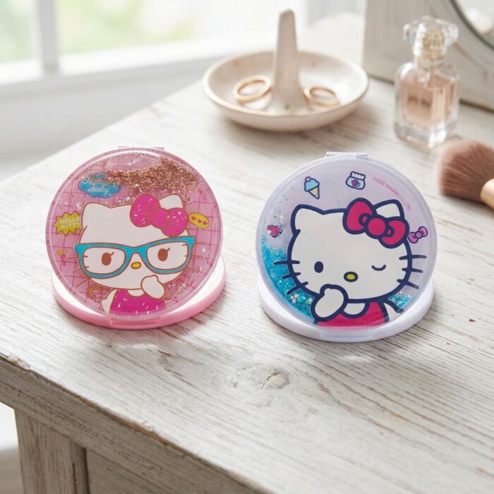 Pack de 2 Espejos de Mano Gatita Rosa Con Lentes y Lavanda - Imagen 3