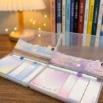 Pack 2 Sets de Estuches PostIt con Resaltador Morado y Azul - Imagen 2
