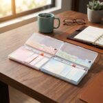 Pack 2 Sets de Estuches PostIt con Resaltador Rosa y Celeste
