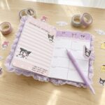 Diario Amigos de Gatita Diseño Cintas Color Morado - Imagen 2