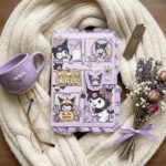 Diario Amigos de Gatita Diseño Cintas Color Morado