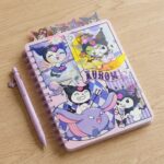 Cuaderno 3D Animado de Gatita y Amigos Morado - Imagen 3