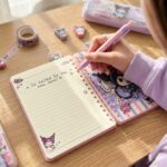 Cuaderno 3D Animado de Gatita y Amigos Rosado - Imagen 3