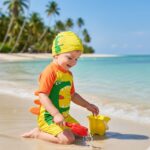 Ropa de Baño para Niño UV Dinosaurio Gritando Amarillo - Imagen 3