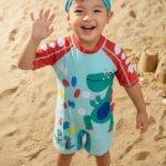 Ropa de Baño para Niño UV Dinosaurio Verde Parado - Imagen 2