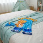 Ropa de Baño para Niño UV Dinosaurio Bebé Naranja