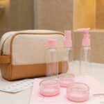 Set de Dispensadores Para Llevarlos de Viaje Color Rosa