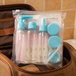 Set de Dispensadores Para Llevarlos de Viaje Color Celeste - Imagen 2