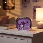 Reloj de Morado Mesa Modelo Amiga de Gatita Despertador a Pilas