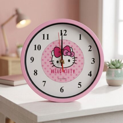 Reloj Rosado Modelo Gatita