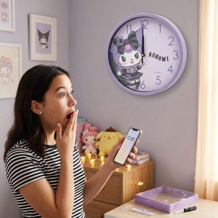Reloj Morado Modelo Amiga de Gatita - Imagen 4