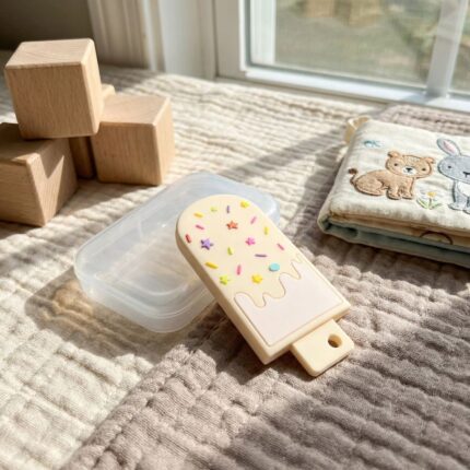 Mordedores Bebe Paleta Helado Crema
