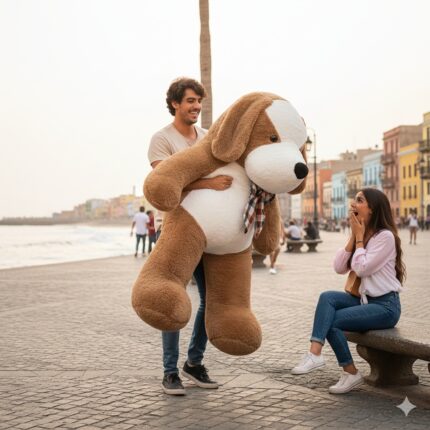 Peluche de Perro Gigante Marrón