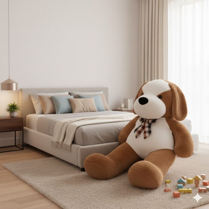 Peluche de Perro Gigante Marrón - Imagen 2