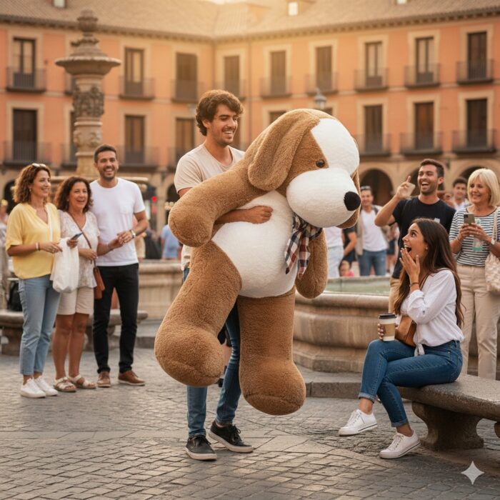 Peluche de Perro Gigante Marrón - Imagen 4