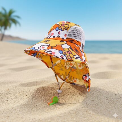 Sombrero con Silbato con Diseño de Tigres Naranja