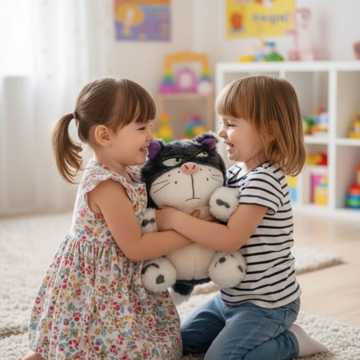Peluche Gato Lucifer Importado de 28 cm - Imagen 4