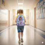 Bolsa de Aseo Escolar Impermeable Muñeca con Amigos Infantil