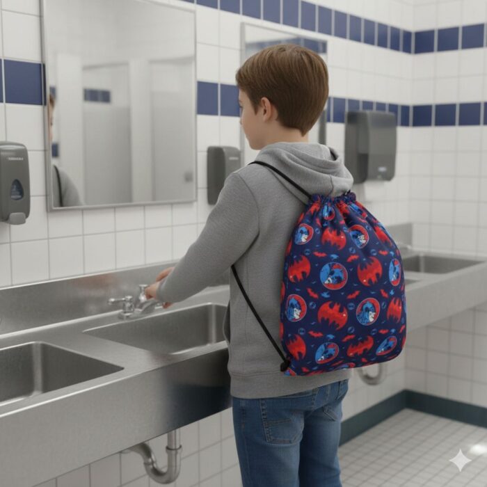 Bolsa de Aseo Escolar Impermeable Batman - Imagen 3