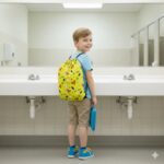 Bolsa de Aseo Escolar Impermeable Amarillo - Imagen 3