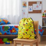 Bolsa de Aseo Escolar Impermeable Amarillo