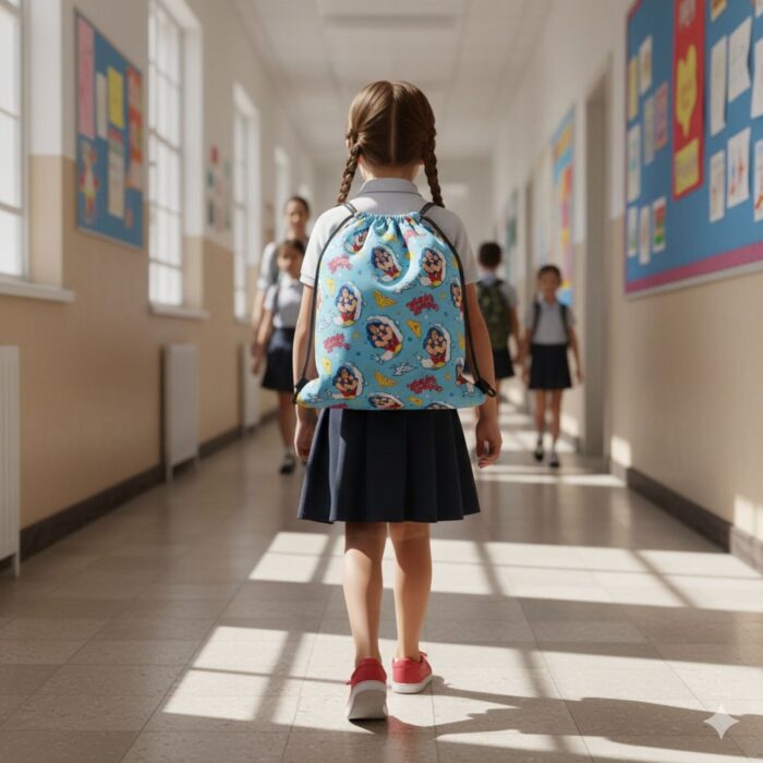 Bolsa de Aseo Escolar Impermeable SuperGirl - Imagen 2