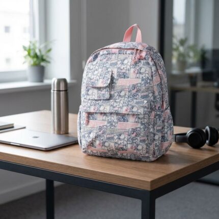 Mochila Kawaii Comic Blanco