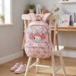 Mochila Kawaii Gatita Rosado - Blanco - Imagen 4