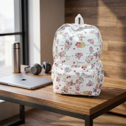 Mochila Kawaii Capibara Blanca