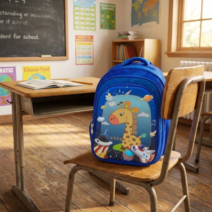 Mochila Kawaii Jirafa Azul - Imagen 2