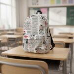 Mochila Kawaii News Blanca