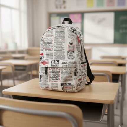 Mochila Kawaii News Blanca