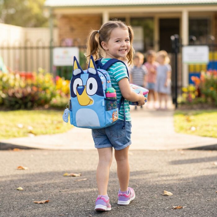 Mochila Kawaii Perrito Azul - Imagen 4