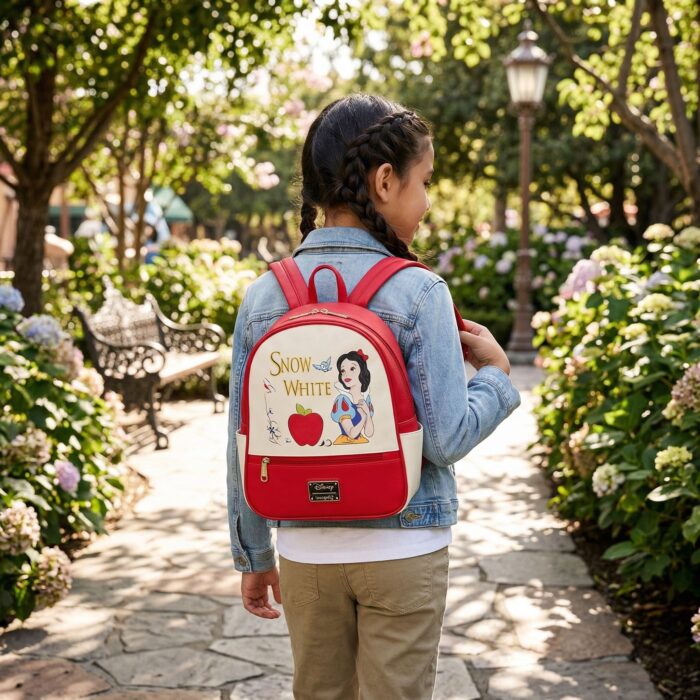 Mochila Kawaii Princesa Rojo Chica - Imagen 3