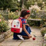 Mochila Kawaii Princesa Rojo Chica - Imagen 4